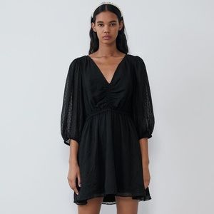 ZARA Swiss Dot Dress 🥀